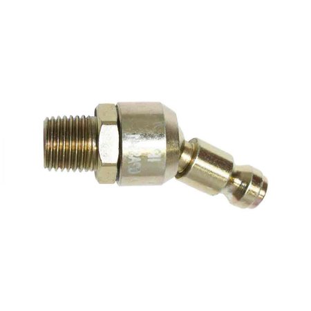 INTERSTATE PNEUMATICS 1/4 Inch Automotive Steel Swivel Coupler Plug x 1/4 Inch Male NPT, PK 100 CPAS441-100K